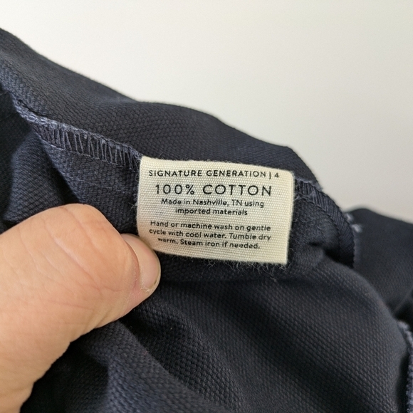 Elizabeth Suzann Jumpsuit Women's S Tall Blue Dark Navy Clyde Cotton Canvas - Picture 2 of 14